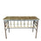 Antique French Wrought Iron Console Table with Marble Top | Balcony Railing Console Large
