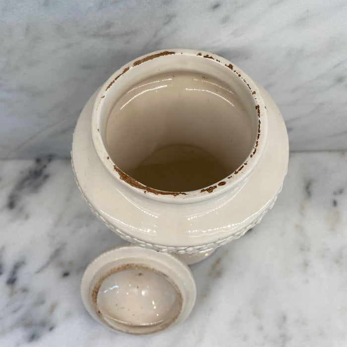 Antique Italian Apothecary Jar Venetian Porcelain Urn Large