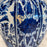 Late 18th Century Dutch Delft Blue and White Hand-Painted Baluster Vase