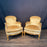 Fine French Pair Louis XV Armchairs or Bergeres with Brass Tacking