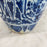 Late 18th Century Dutch Delft Blue and White Hand-Painted Baluster Vase