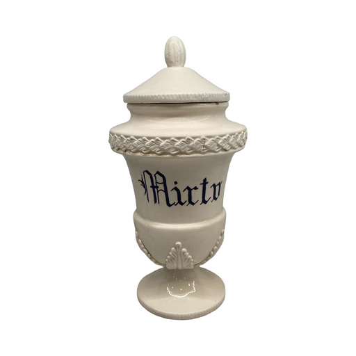 Antique Italian Apothecary Jar Venetian Porcelain Urn Large "Mirto"