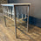 Antique French Wrought Iron Console Table with Marble Top | Balcony Railing Console