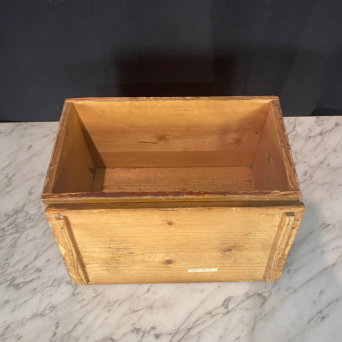 Antique French Tea Box Faux Painted The Noir Large Decorative Box