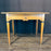Antique French Neoclassical Fruitwood Side Table or Desk with Drawer and Brass Ring Pull