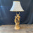 French Large Art Nouveau Figural Table Lamp Signed Auguste Moreau