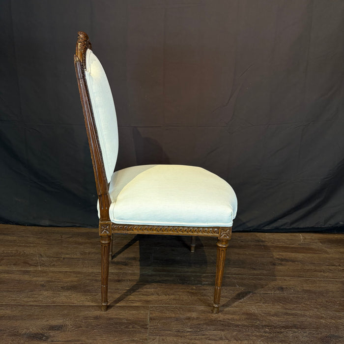 Antique French Pair of Chairs Museum Quality Carved 19th Century Louis XVI