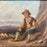 French 19th Century Signed Oil Painting of a Shepherd in Giltwood Frame