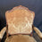Pair of French Louis XV Carved Armchairs with Cut Velvet Mohair Upholstery