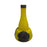 French Art Nouveau Vase Yellow Glass with Pressed Silver Floral Mounts