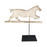 Decorative horse weathervane on a metal stand