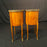 French Louis XV bedside tables, nightstands or side tables with marquetry