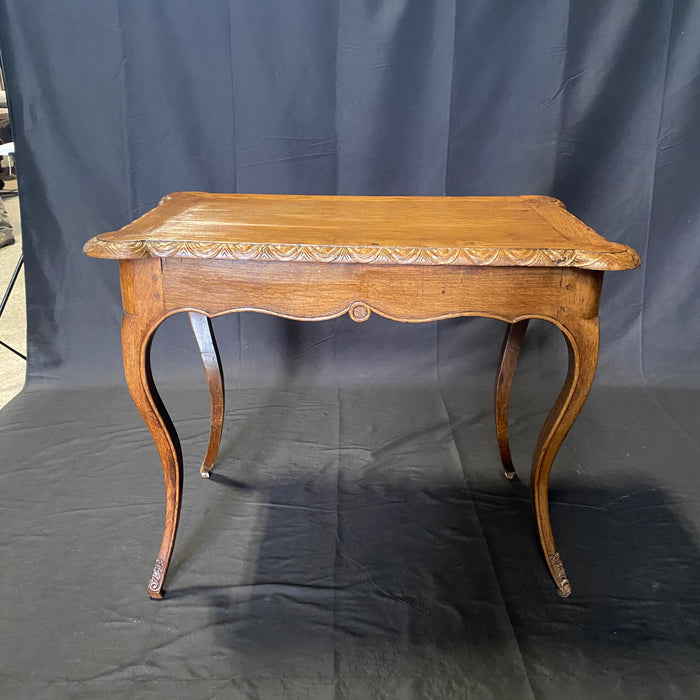 Antique 19th Century French Provincial Country Side Table, End Table or Petite Writing Desk