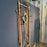 Antique Burnt Bamboo Hall Tree Coat Rack Umbrella Stand and Hat Rack with Mirror