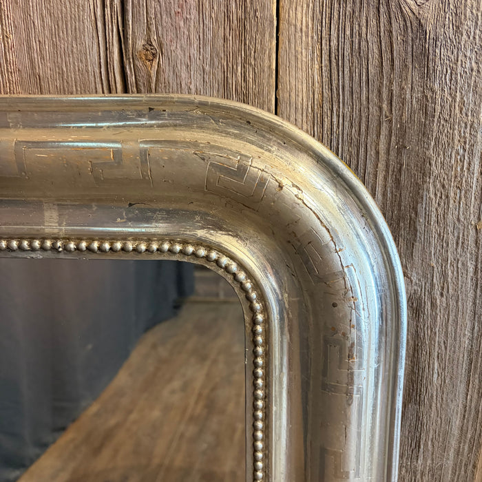 French 19th Century Louis Philippe Silver Gilt Mirror