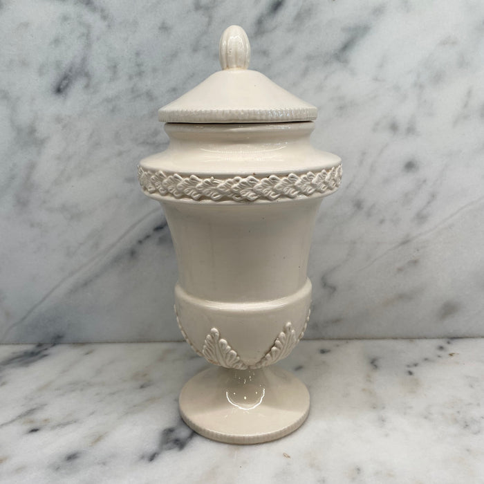 Antique Italian Apothecary Jar Venetian Porcelain Urn Large
