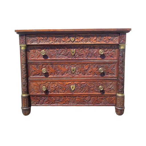 French Carved Commode or Chest of Drawers
