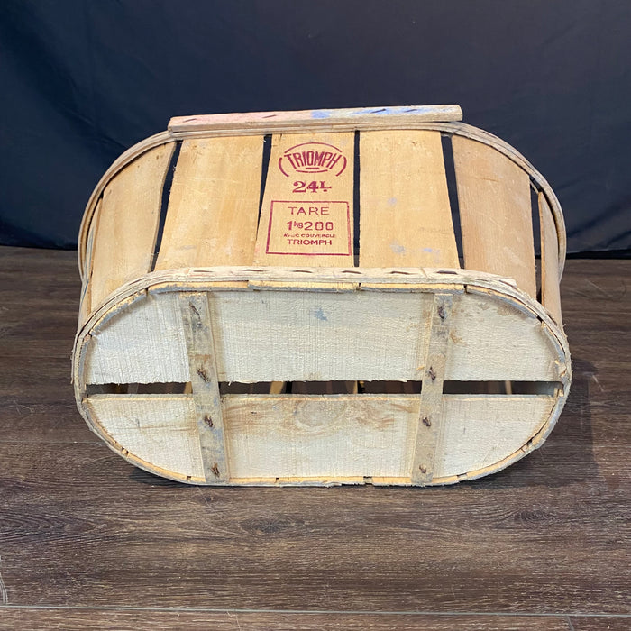 Wooden Fruit Basket with Top from France Triomph