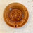 French Sarreguemines Advertising Ashtray Dish for French Brewery Champigneulles: Brown