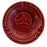 French Sarreguemines Advertising Ashtray Dish for French Brewery Champigneulles: Burgundy