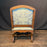 Antique French Pair Louis XIV Armchairs or Fauteuils with Os de Mouton Stretchers