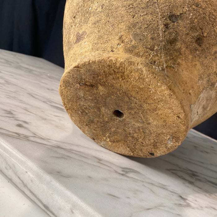 French Confit Pot with Yellow Glaze from the 19th Century #8865