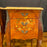 Pair French Louis XV Satinwood Nightstands with Inlaid Marquetry and Marble Tops