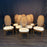Set of 8 Midcentury French Louis XVI Style Cane Back Dining Chairs with Two Armchairs