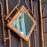 Antique Burnt Bamboo Hall Tree Coat Rack Umbrella Stand and Hat Rack with Mirror