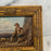 French 19th Century Signed Oil Painting of a Shepherd in Giltwood Frame