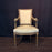 Pair Antique French Louis XVI Carved Giltwood Fauteuil Armchairs