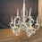 Vintage Country French Style Eight-Armed Chandelier with Acanthus Leaf Decor