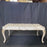 Midcentury Louis XV Style Coffee Table with Stunning Carved Marble Top