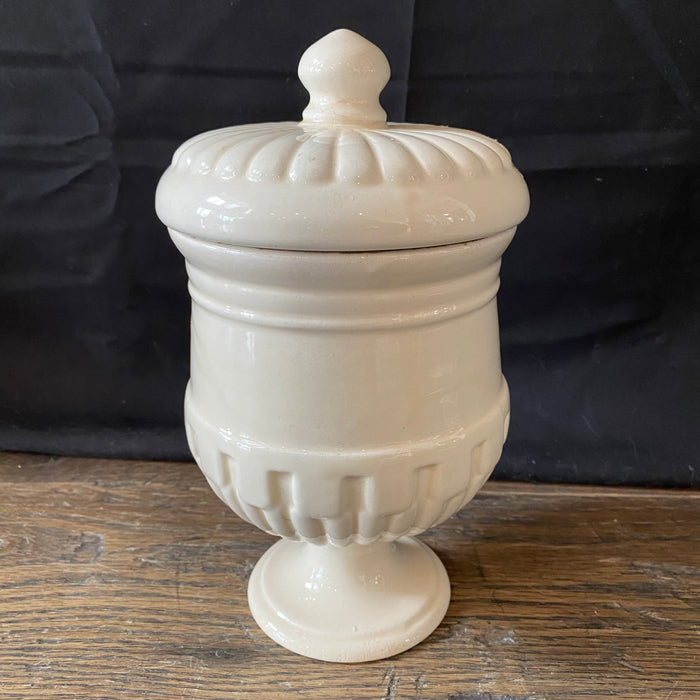 Antique Italian Apothecary Jar Venetian Verbena Porcelain Urn Large