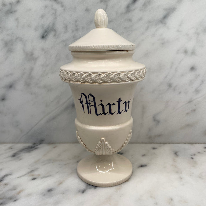Antique Italian Apothecary Jar Venetian Porcelain Urn Large "Mirto"