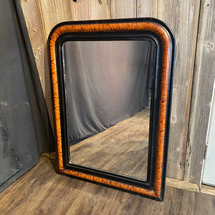 French Louis Philippe Faux Painted Mirror with Original Plate