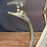 Hollywood Regency Coffee Table or Cocktail Table with Swan Base and Glass Top