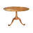 English Chippendale Georgian Round Pie Crust Table, Side Table or Accent or Entry Table with Carved Acorn Details