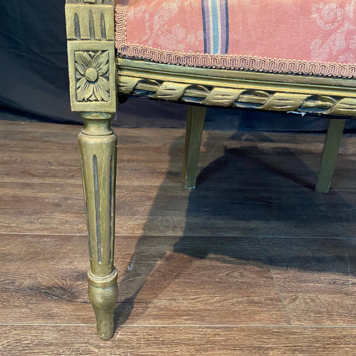 Pair of French Louis XVI Style Giltwood Armchairs, Fauteuils or Salon Chairs
