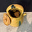 French Antique Yellow Glazed Gargoulette - Antique Provencal Pottery Jug with Lid