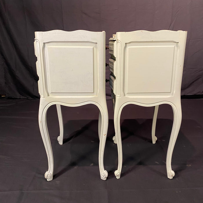 Antique French Pair of Louis XV Nightstands, Bedside Tables or Side Tables