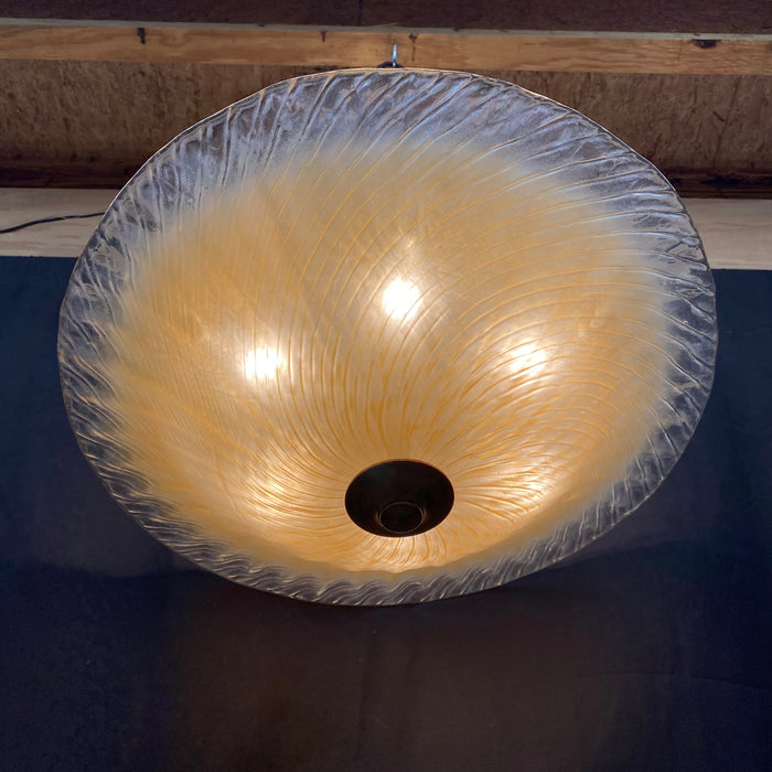 Italian Murano Style Midcentury Glass Ceiling Lamp