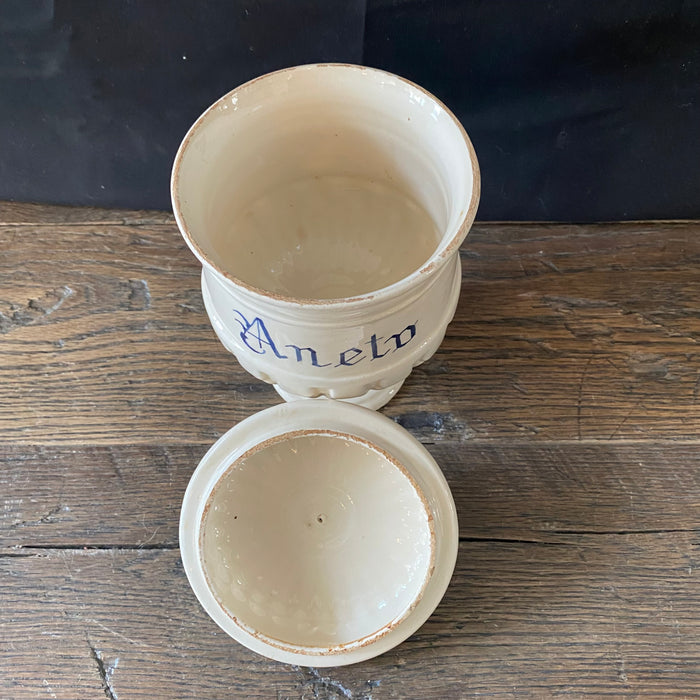 Antique Italian Apothecary Jar Venetian Aneto Porcelain Urn Large