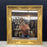 French 19th Century Empire Gold Gilt Wall Mirror with Original Mirror Glass