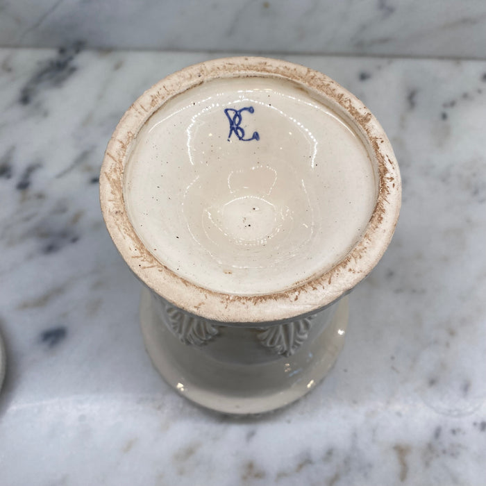 Antique Italian Apothecary Jar Venetian Porcelain Urn Large "Ruta"