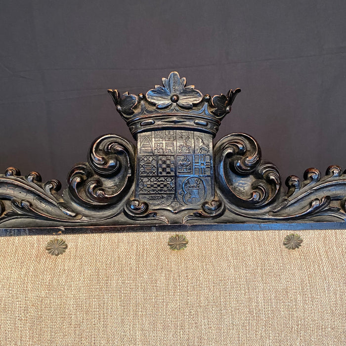 Pair 18th Century British Baroque or Renaissance Revival Armchairs or Fauteuils