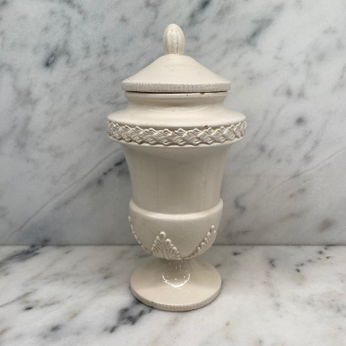 Antique Italian Apothecary Jar Venetian Porcelain Urn Large