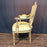 Pair Antique French Louis XVI Carved Giltwood Fauteuil Armchairs