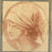 18th Century French Sanguine Red Chalk Drawing of a Boy in a Kerchief in Early Gold Gilt Frame