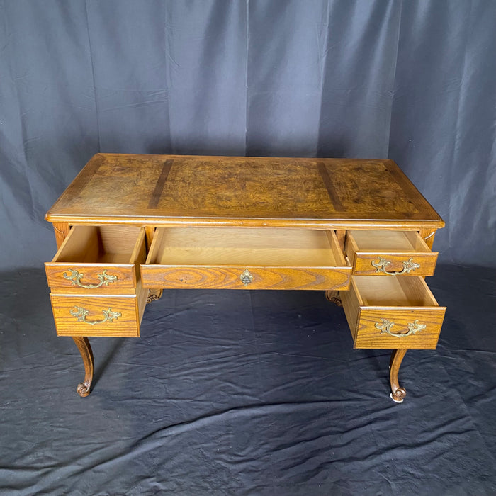 French Louis XV Style Baker Desk or Writing Table